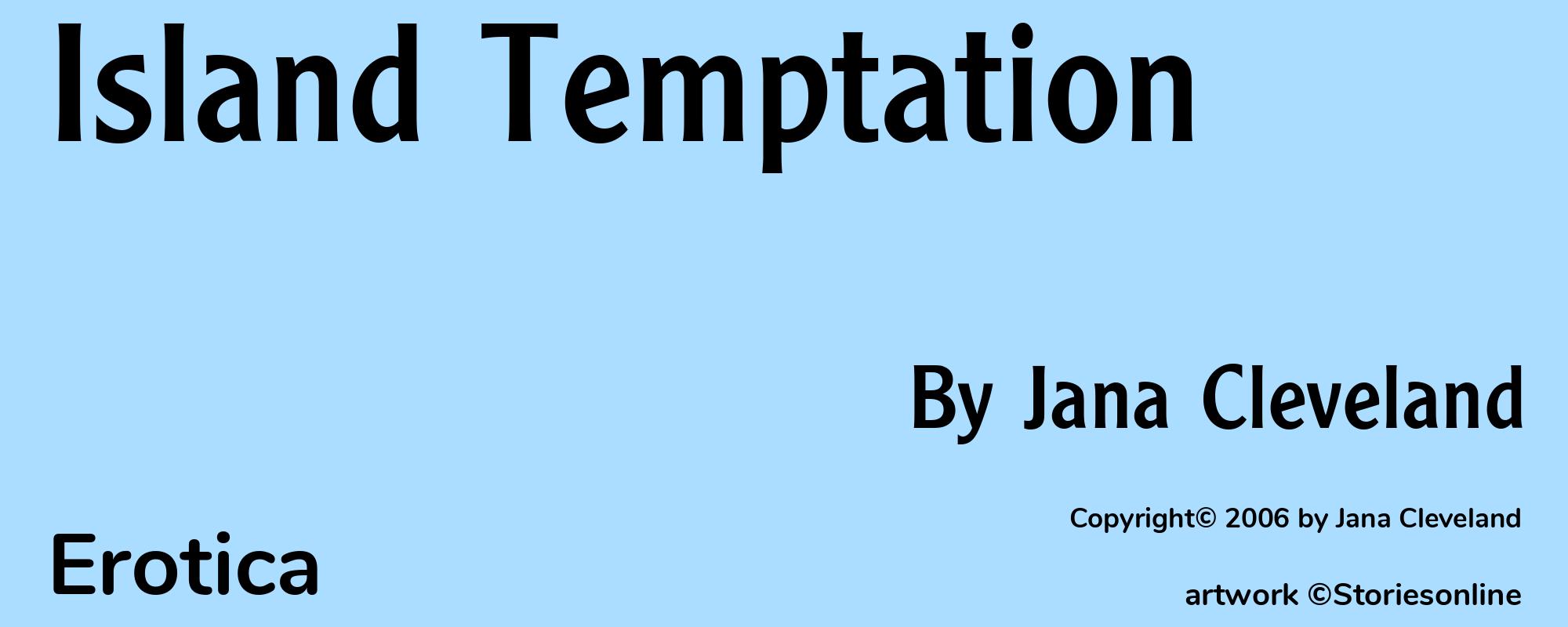 Island Temptation - Cover