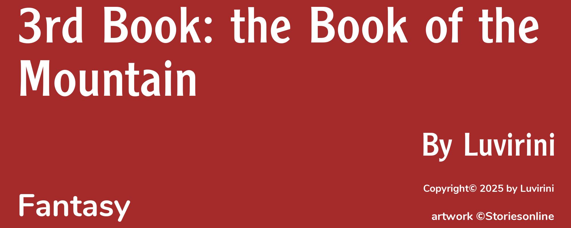 3rd Book: the Book of the Mountain - Cover