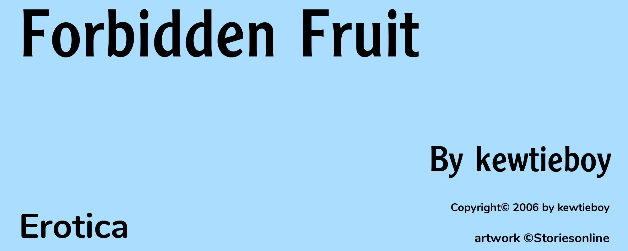 Forbidden Fruit - Cover