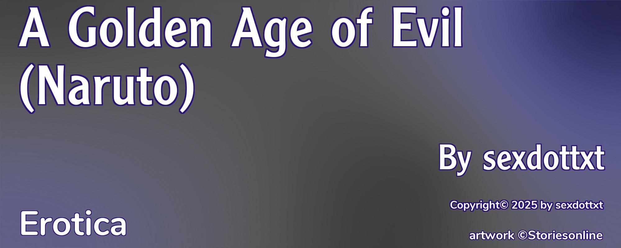 A Golden Age of Evil (Naruto) - Cover