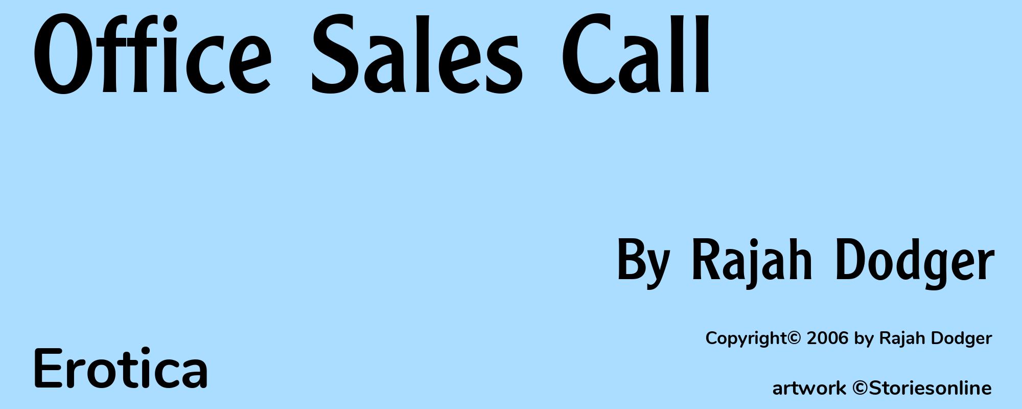 Office Sales Call - Cover