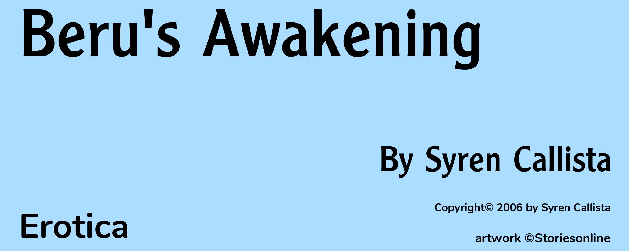 Beru's Awakening - Cover