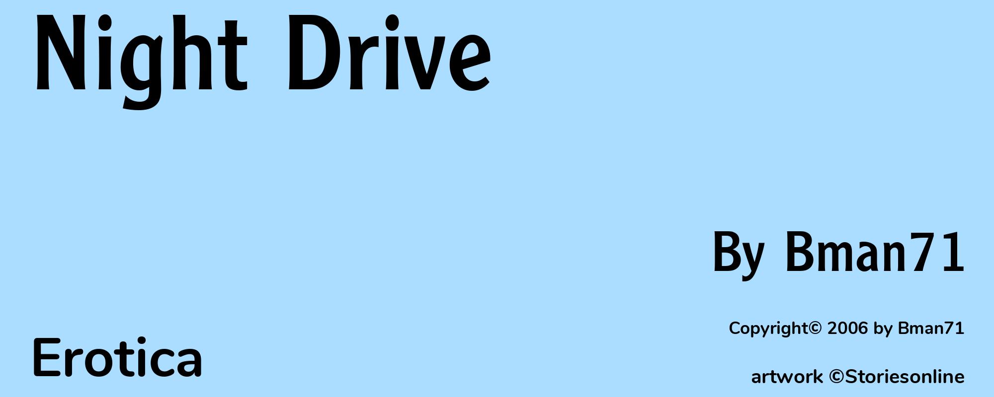 Night Drive - Cover