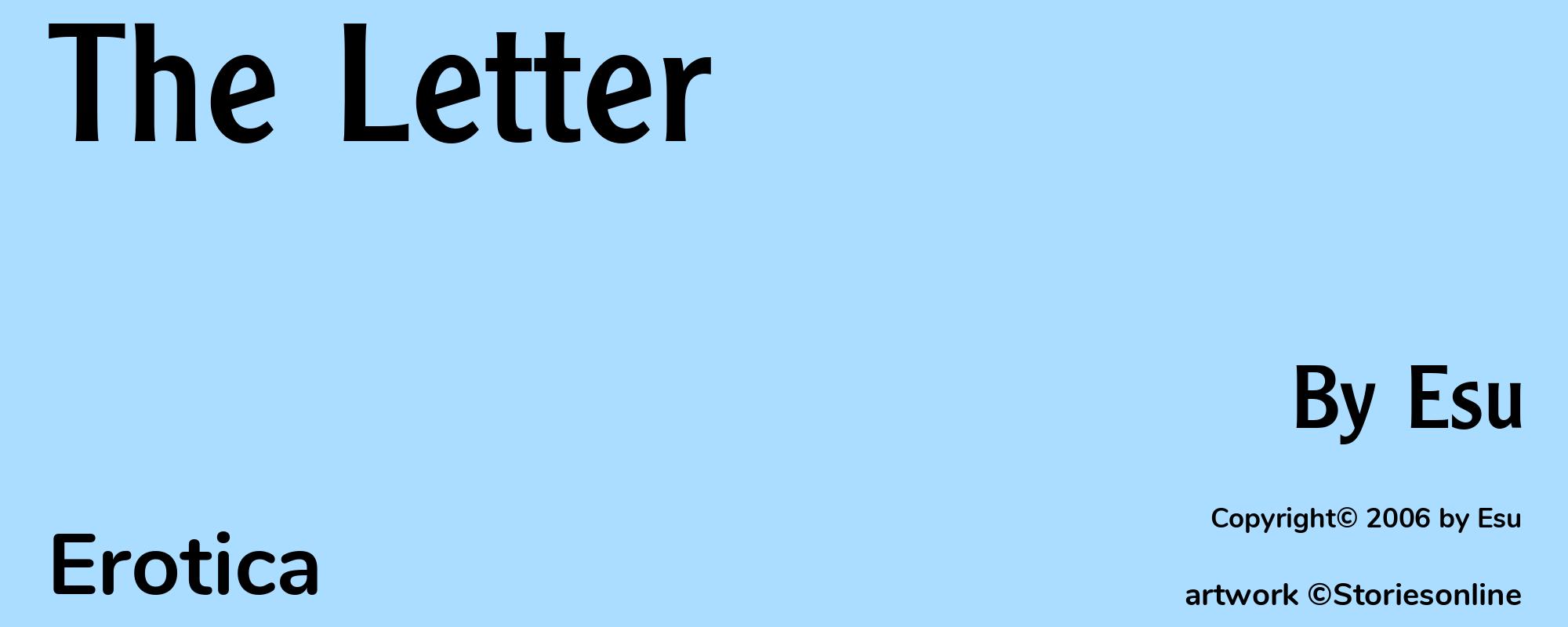 The Letter - Cover