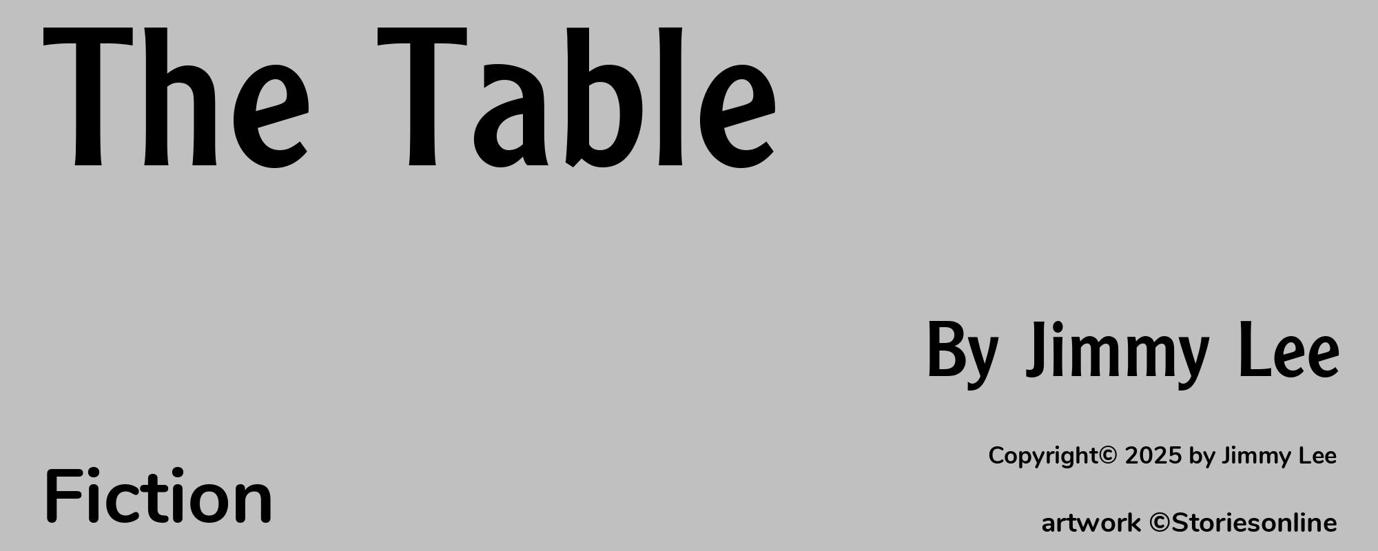 The Table - Cover