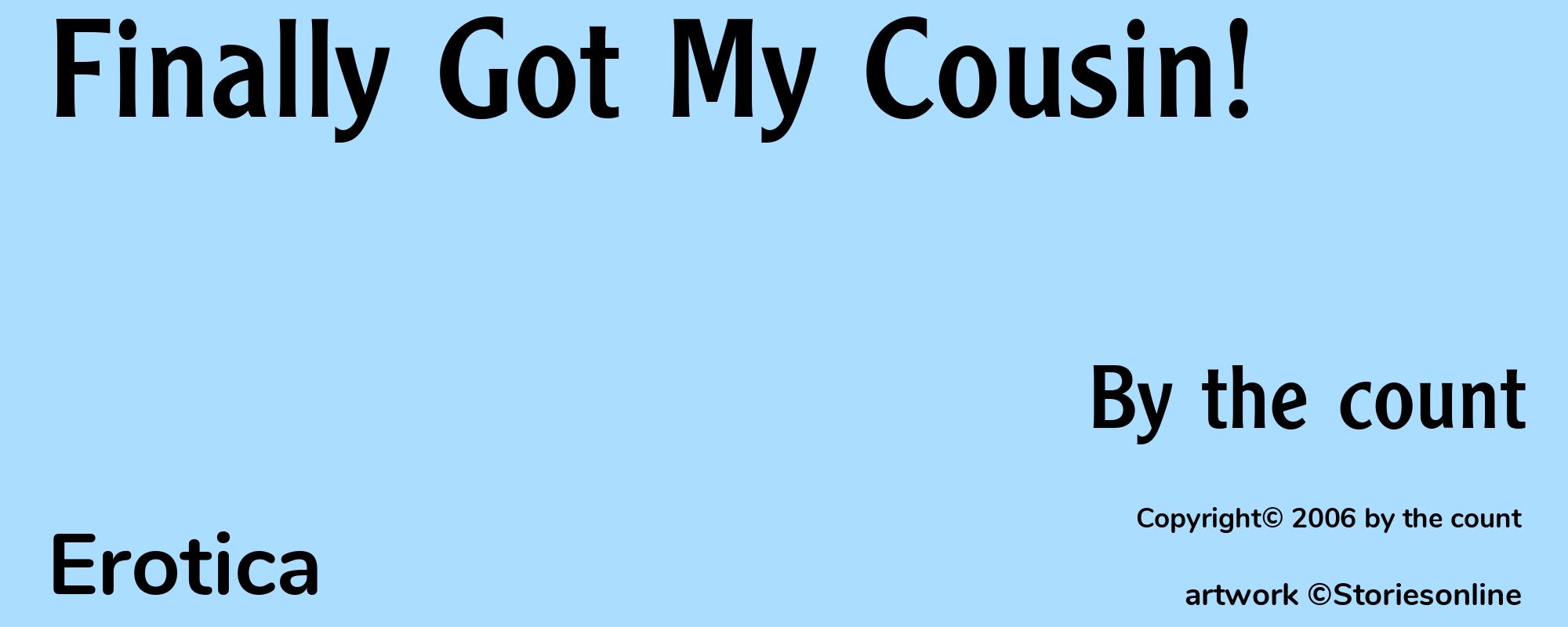 Finally Got My Cousin! - Cover