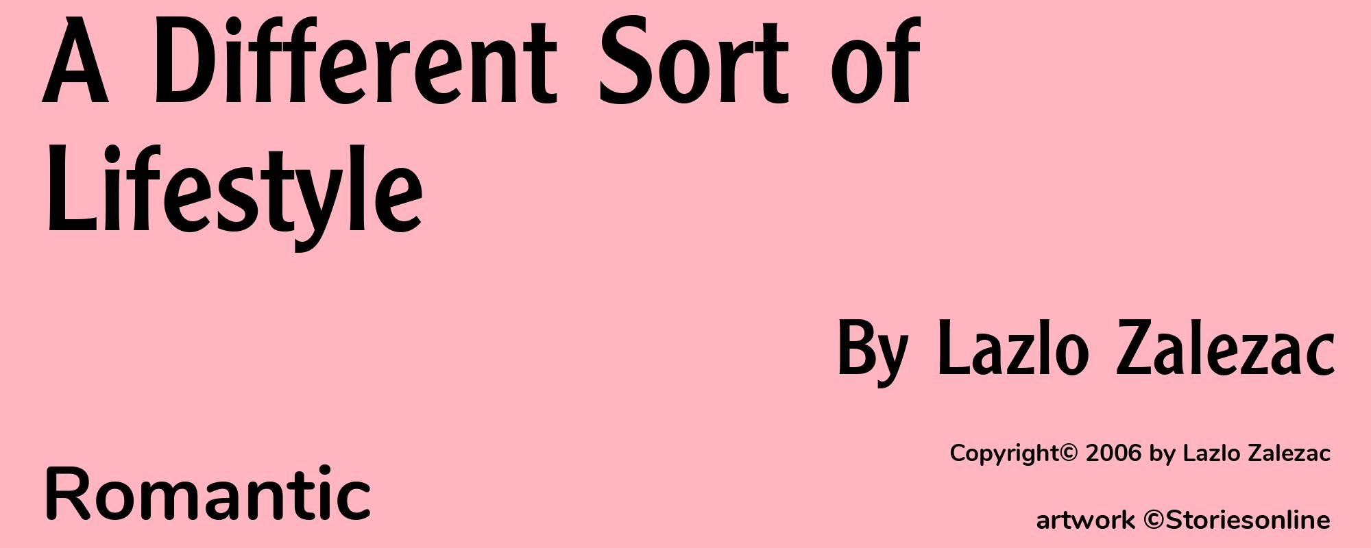 A Different Sort of Lifestyle - Cover