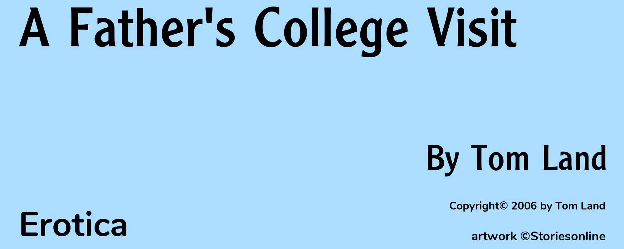 A Father's College Visit - Cover
