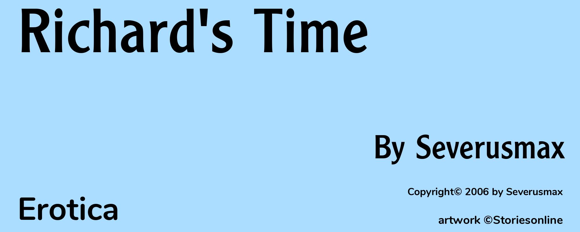 Richard's Time - Cover