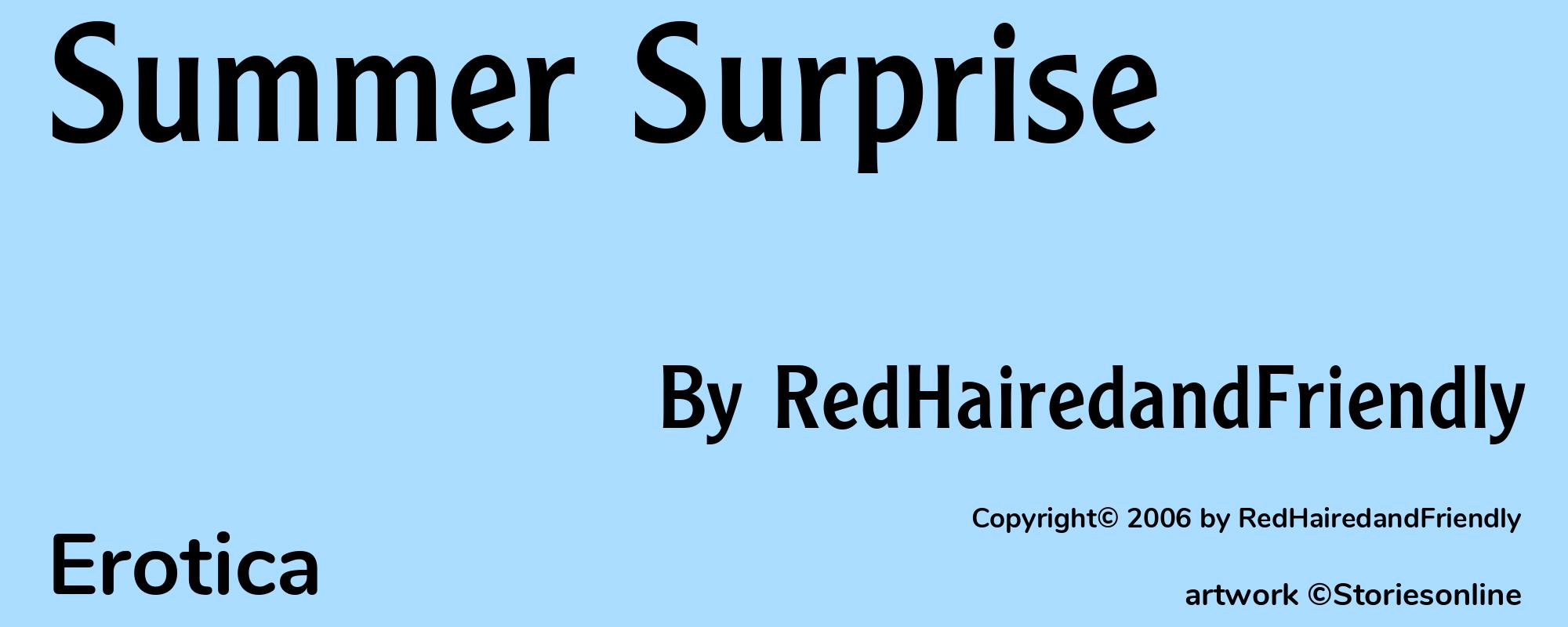 Summer Surprise - Cover