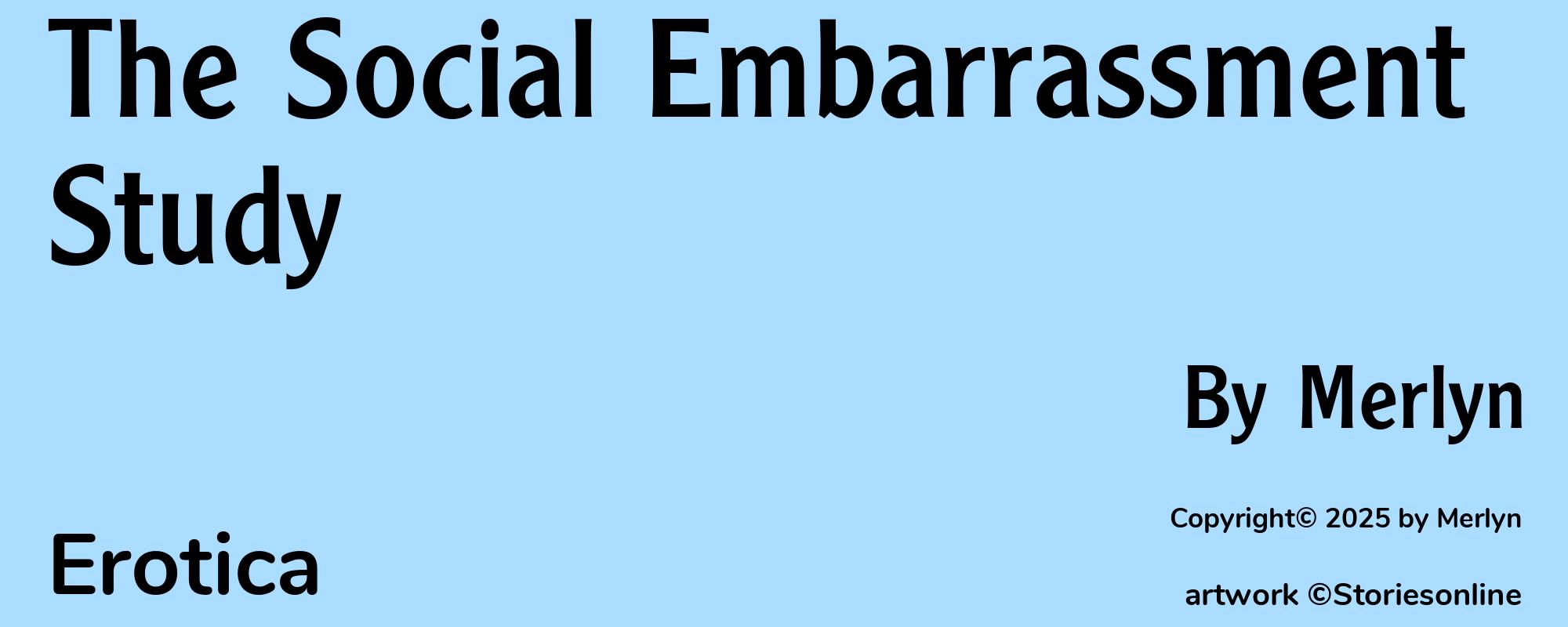 The Social Embarrassment Study - Cover