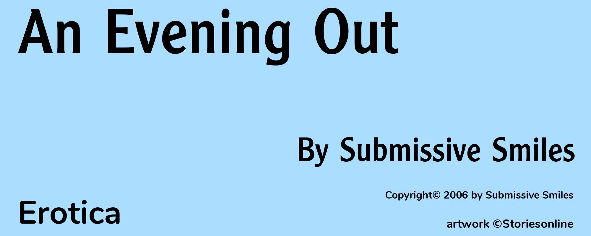 An Evening Out - Cover