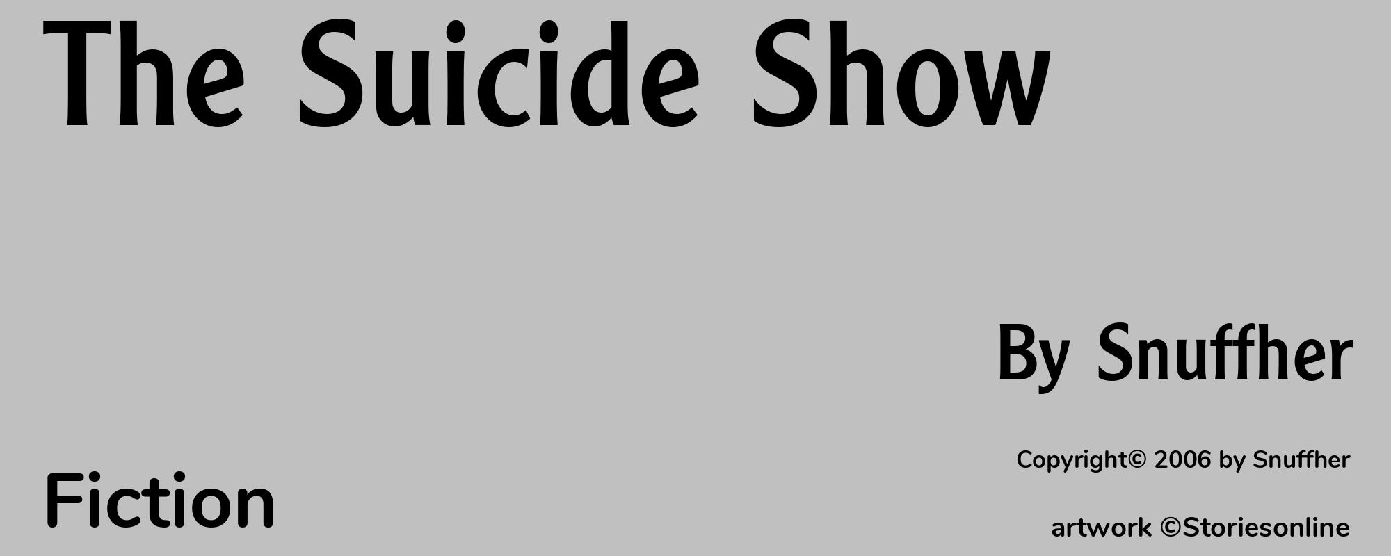 The Suicide Show - Cover