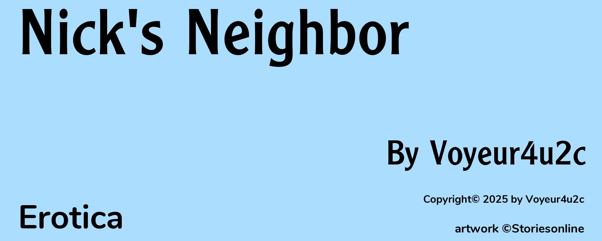 Nick's Neighbor - Cover