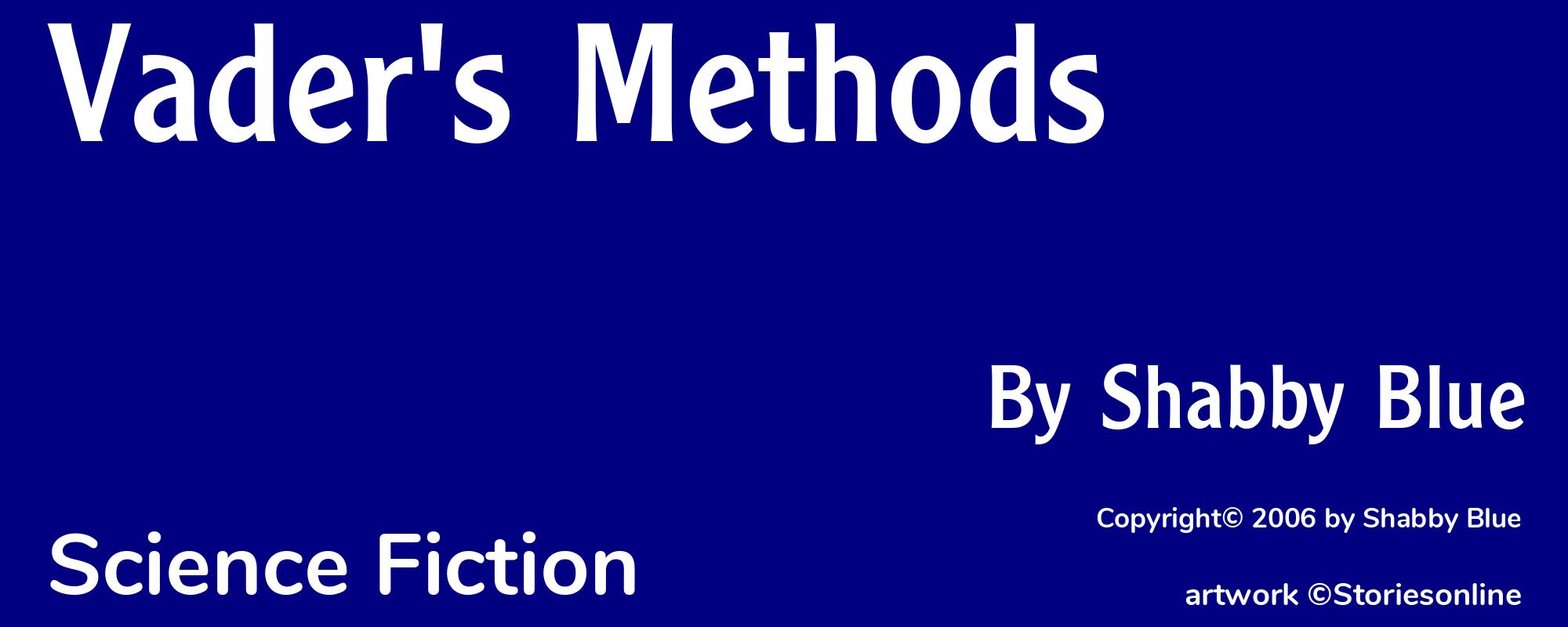 Vader's Methods - Cover
