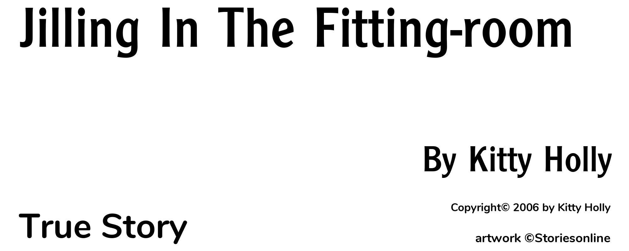 Jilling In The Fitting-room - Cover