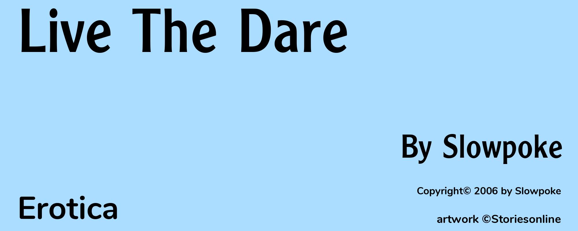 Live The Dare - Cover