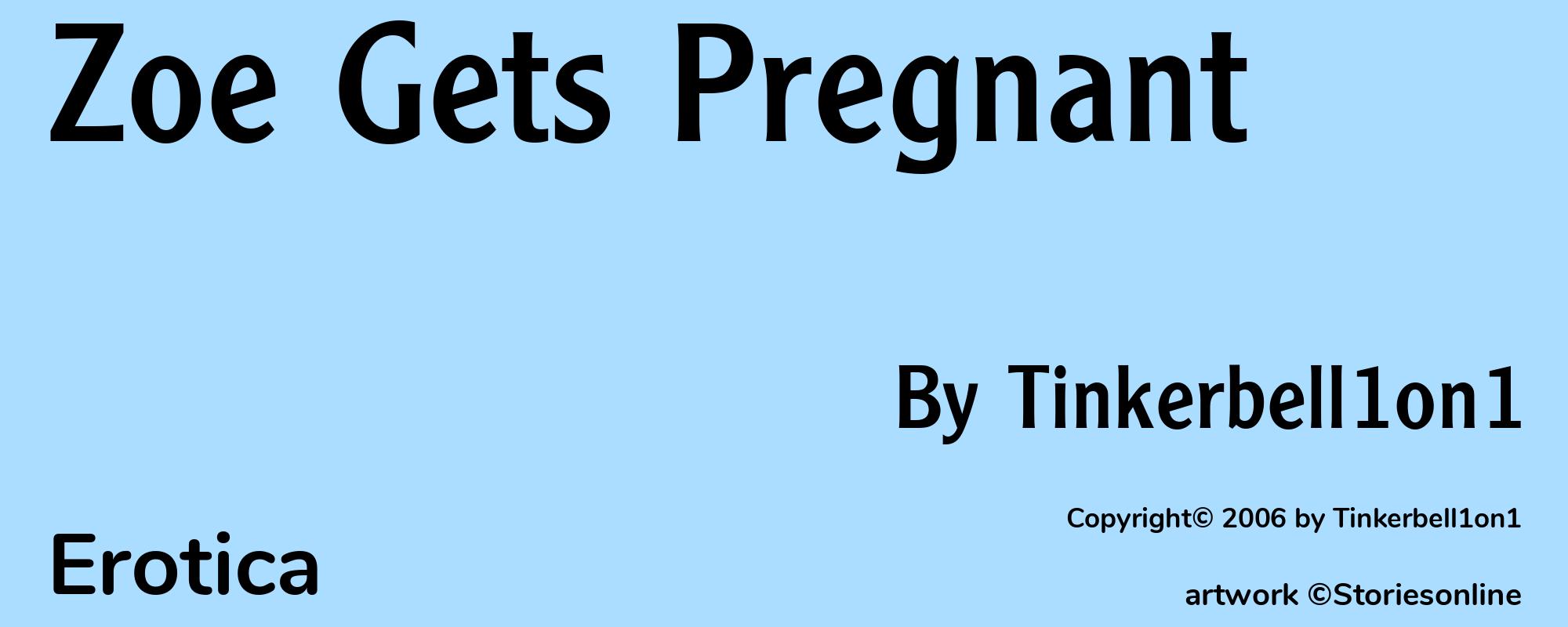 Zoe Gets Pregnant - Cover