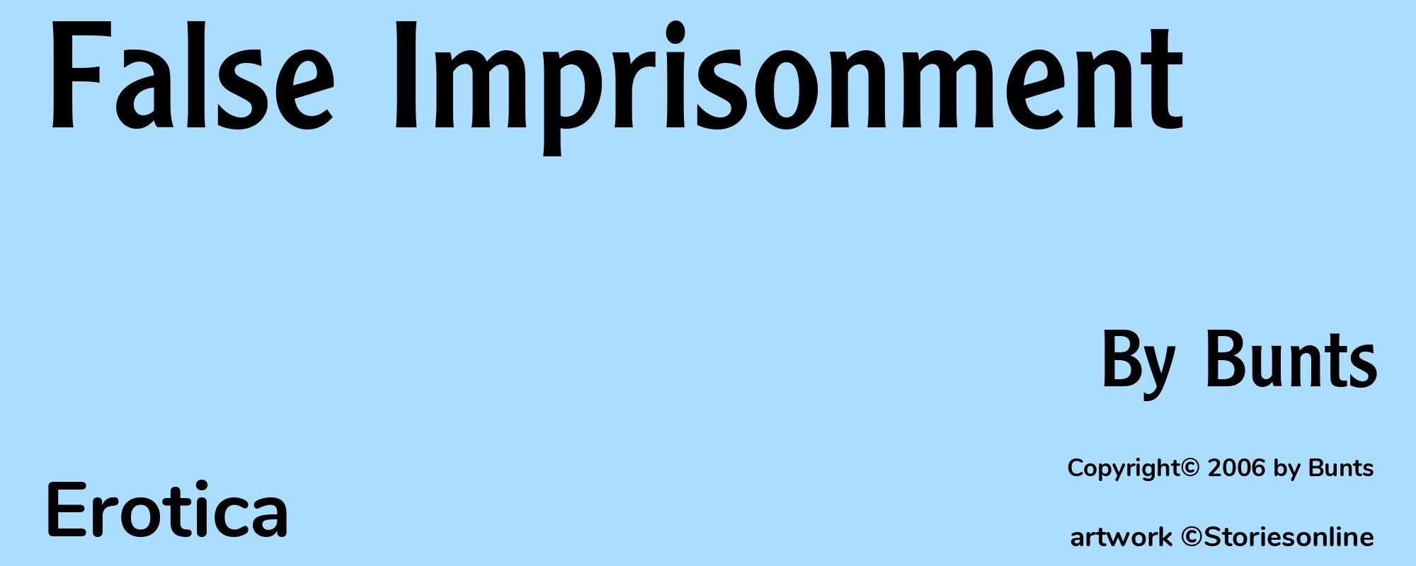 False Imprisonment - Cover