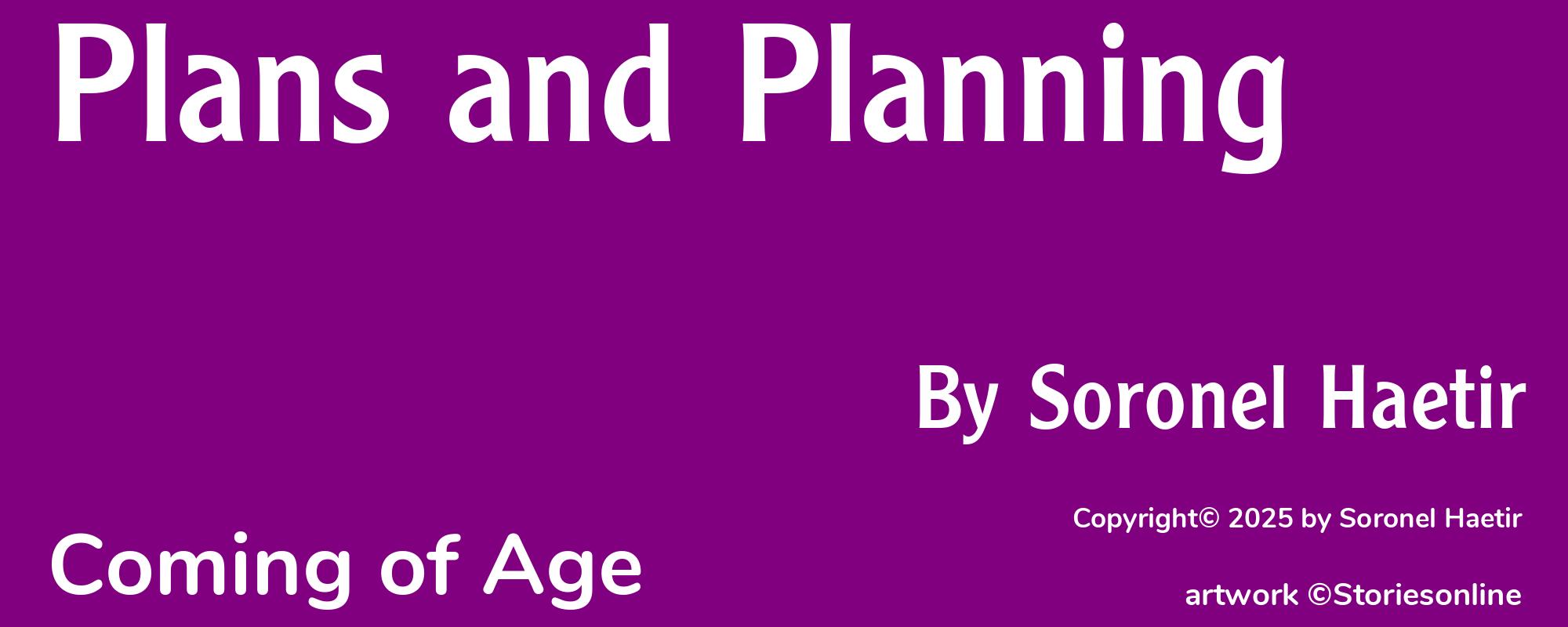 Plans and Planning - Cover