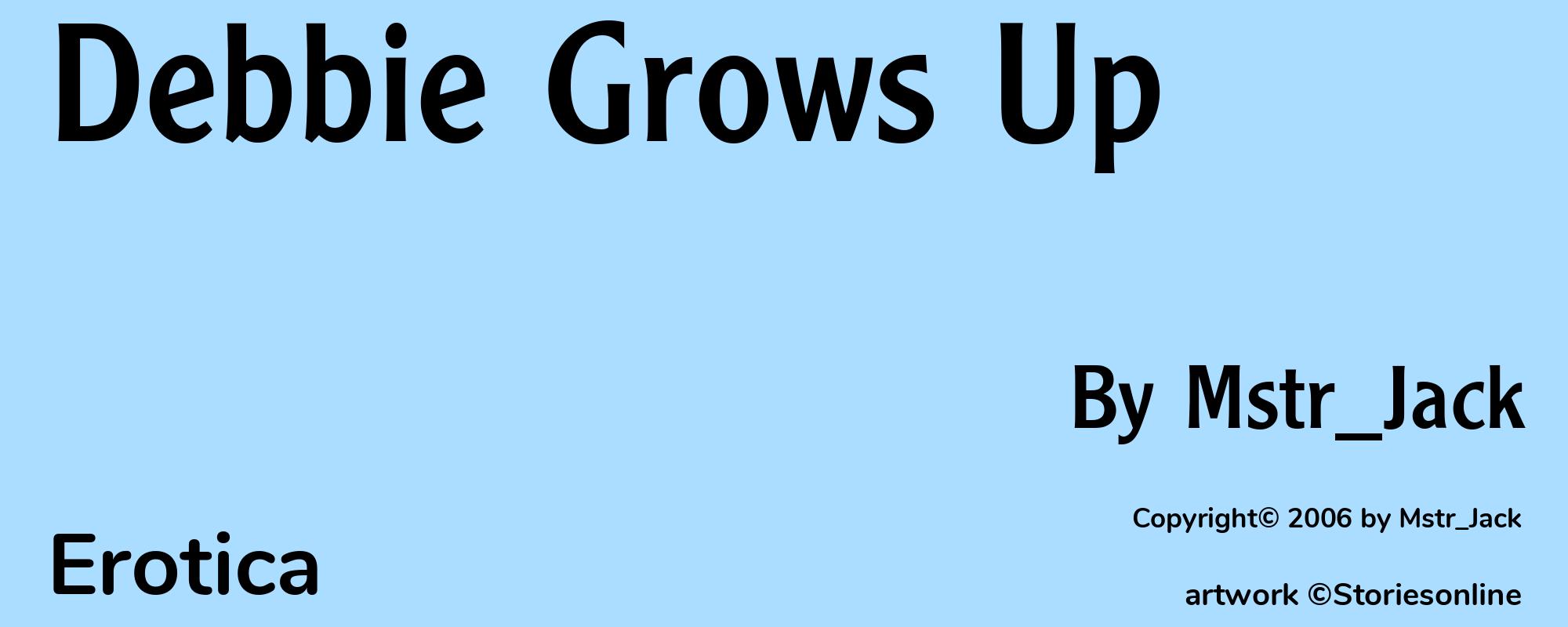 Debbie Grows Up - Cover