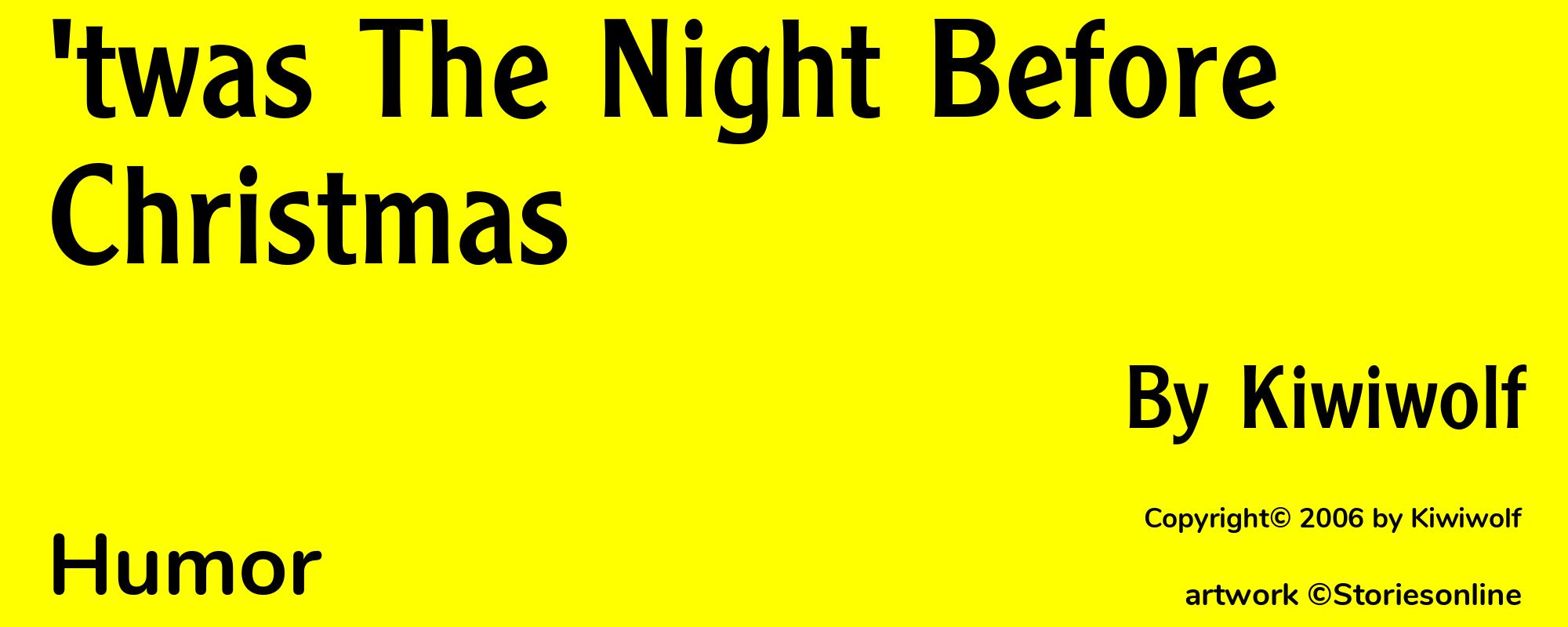 'twas The Night Before Christmas - Cover