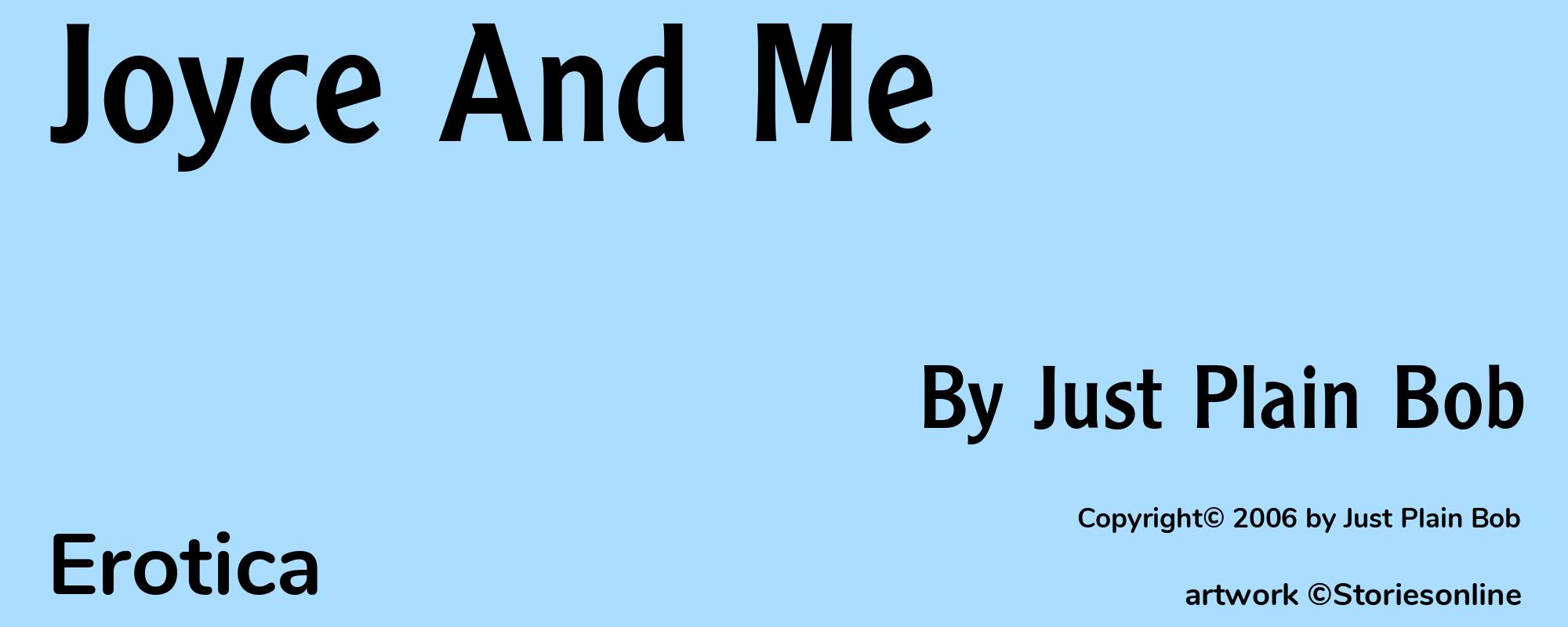 Joyce And Me - Cover