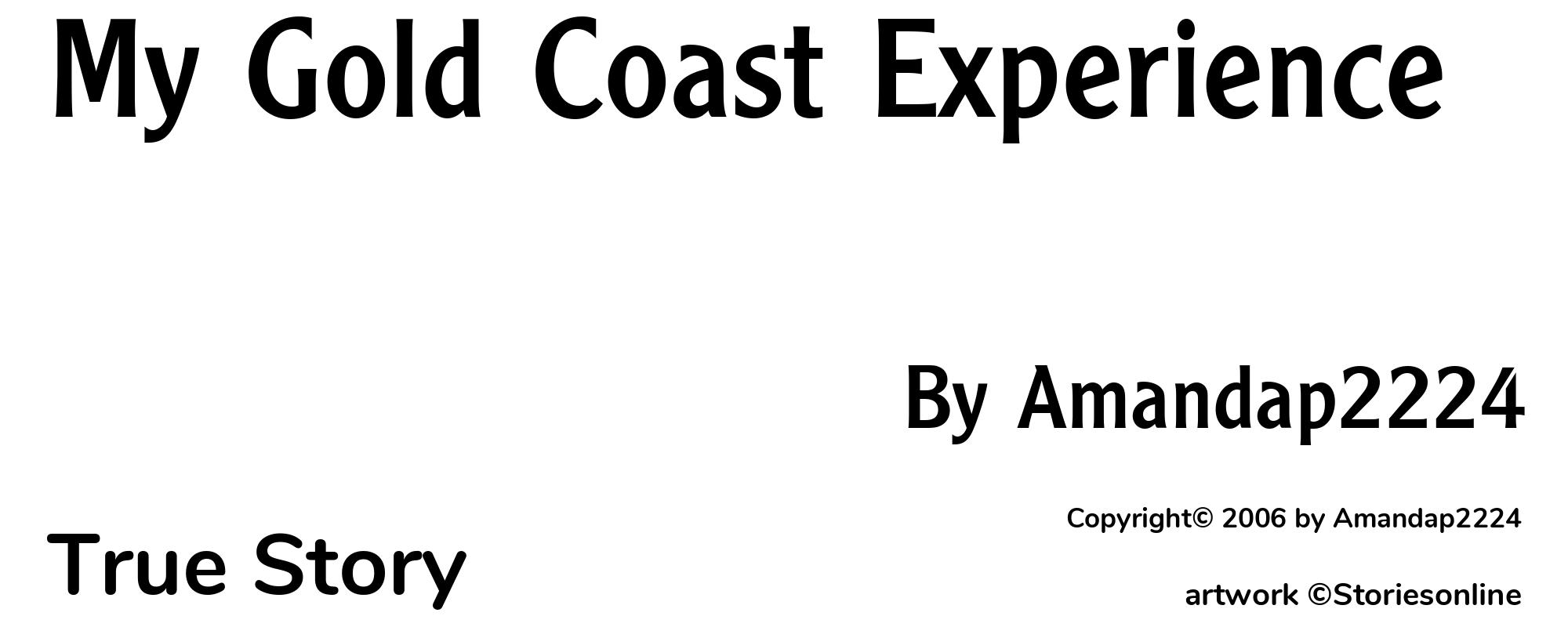 My Gold Coast Experience - Cover