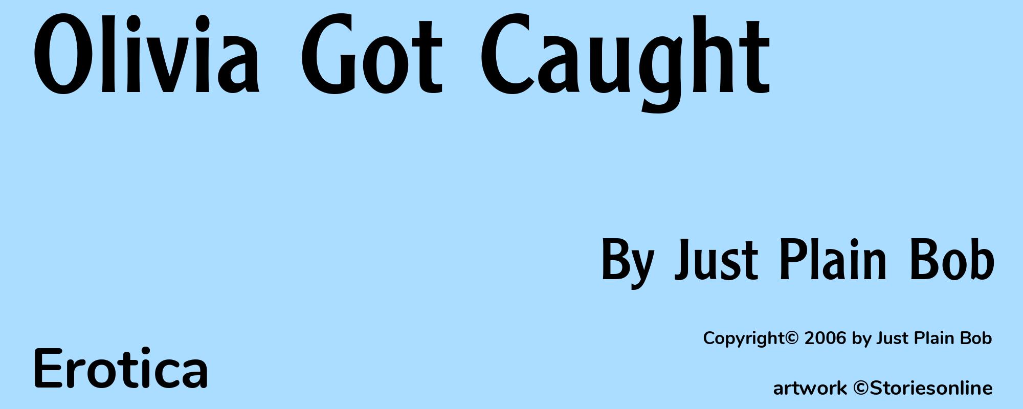 Olivia Got Caught - Cover