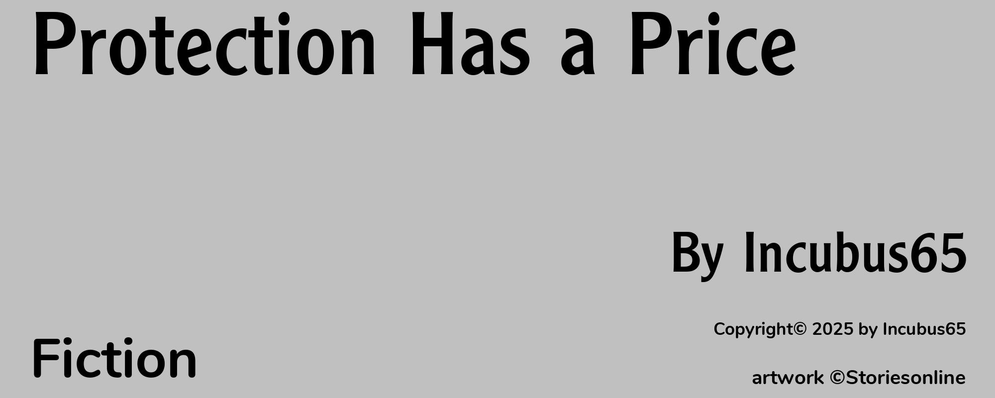 Protection Has a Price - Cover