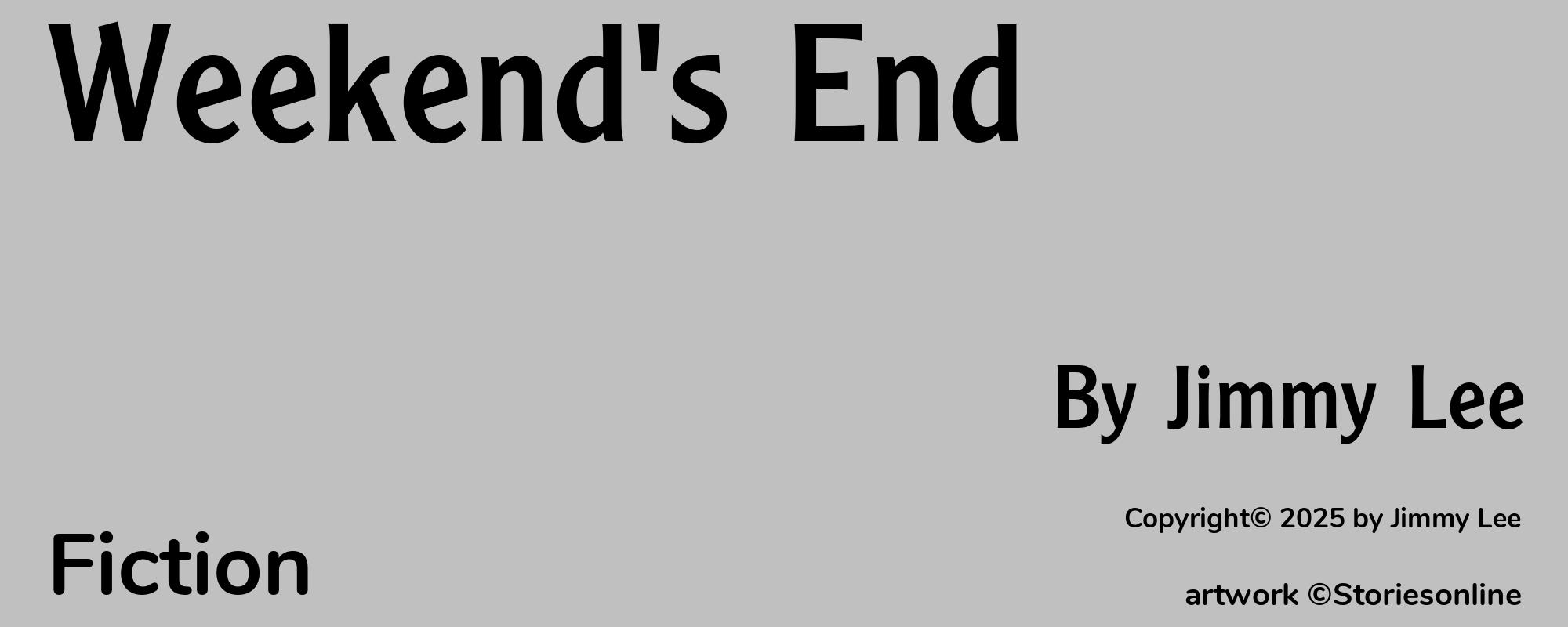 Weekend's End - Cover