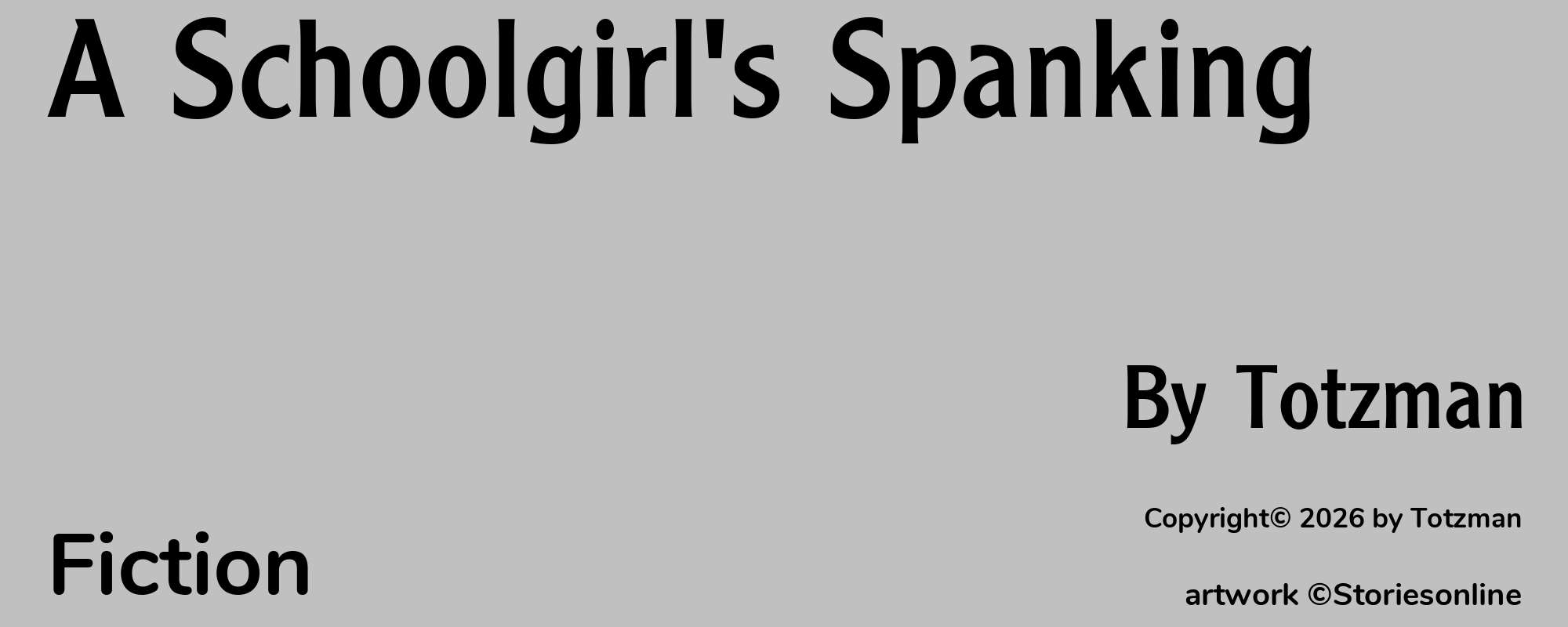 A Schoolgirl's Spanking - Cover