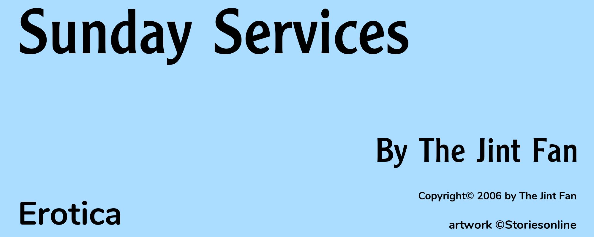Sunday Services - Cover