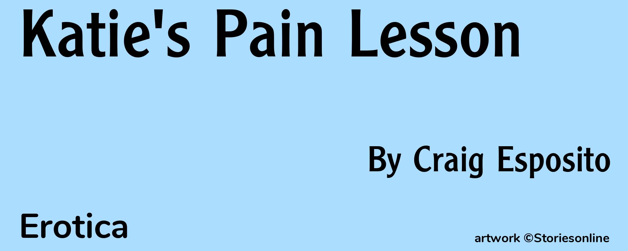 Katie's Pain Lesson - Cover