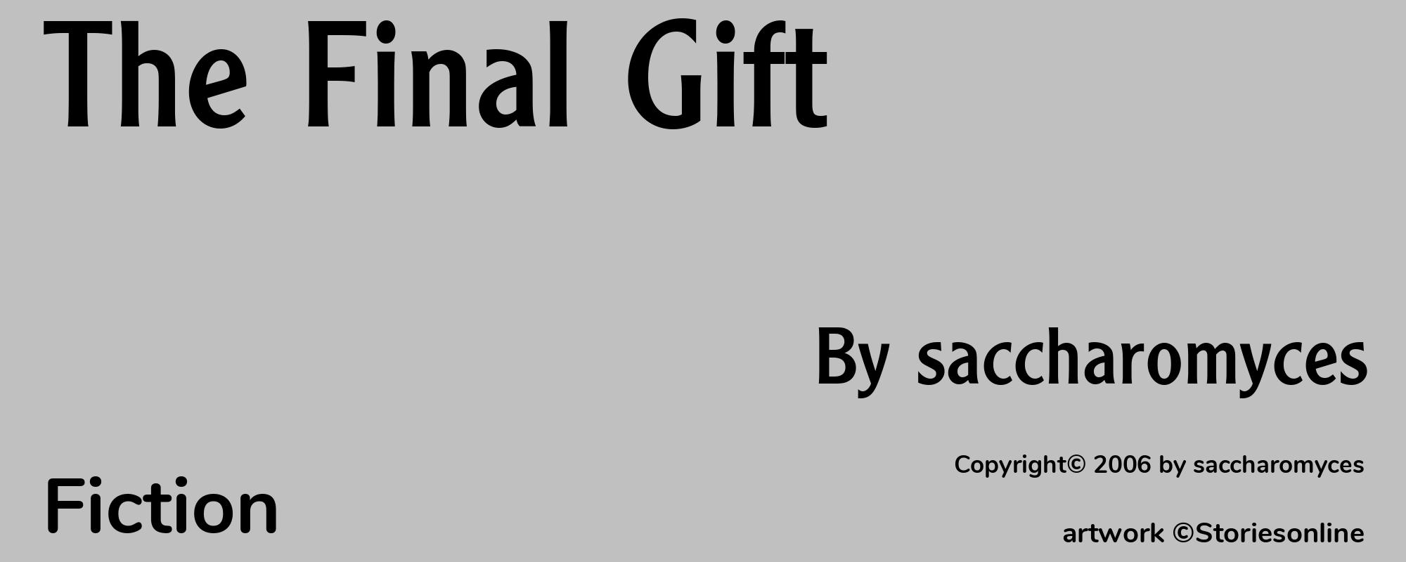 The Final Gift - Cover