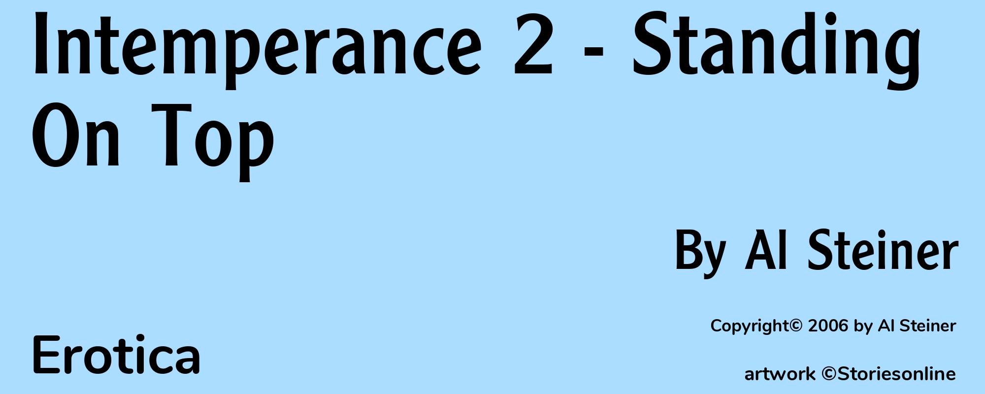 Intemperance 2 - Standing On Top - Cover