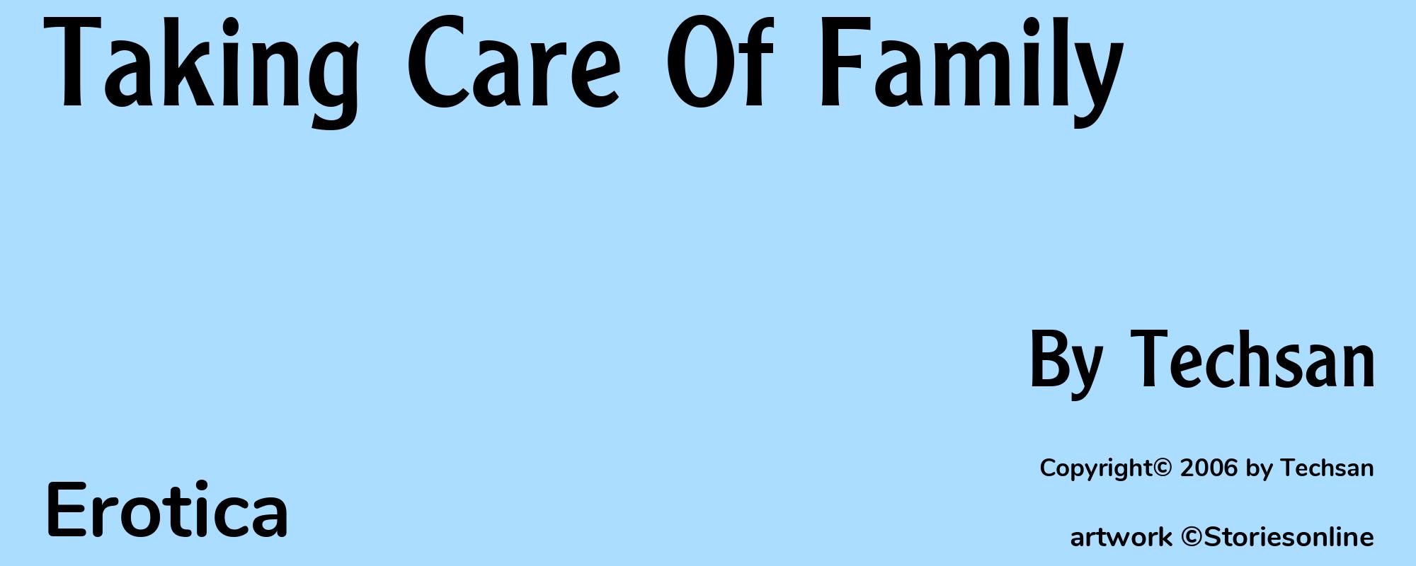 Taking Care Of Family - Cover