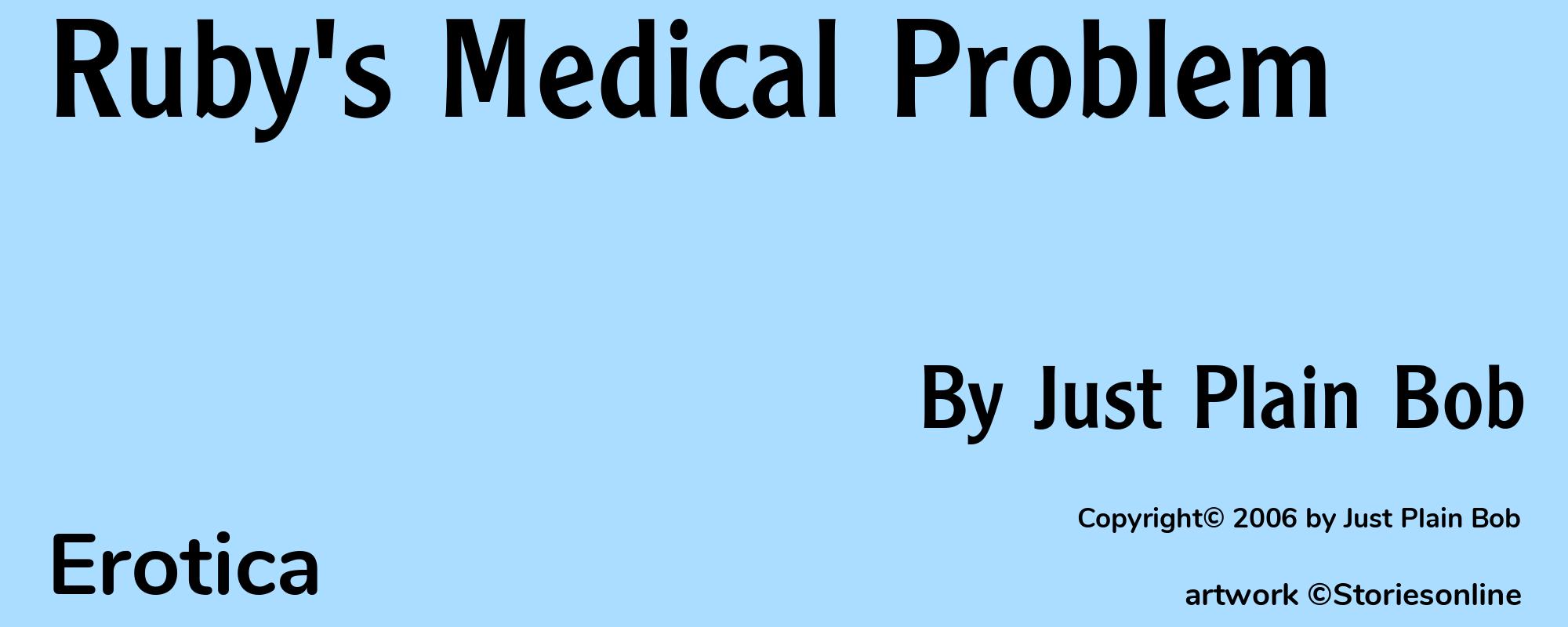 Ruby's Medical Problem - Cover