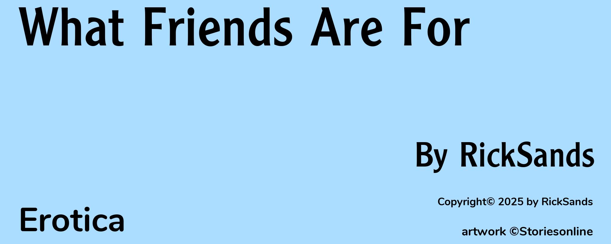 What Friends Are For - Cover