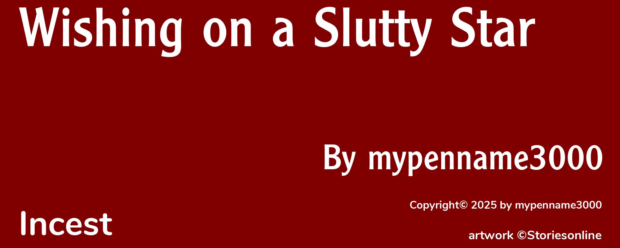 Wishing on a Slutty Star - Cover