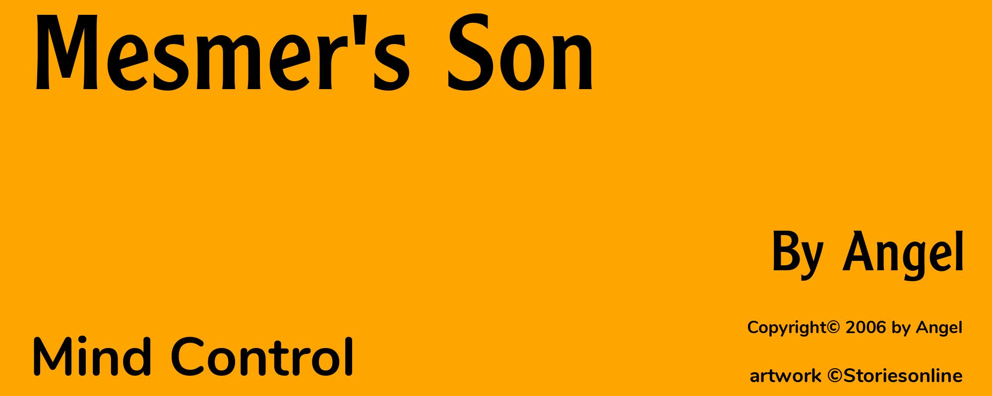 Mesmer's Son - Cover