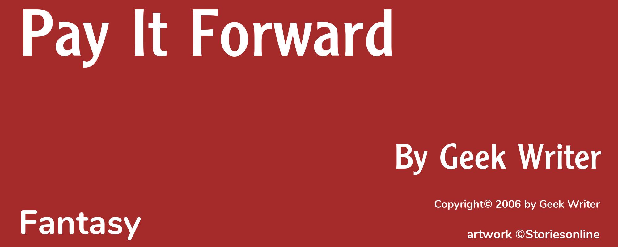 Pay It Forward - Cover