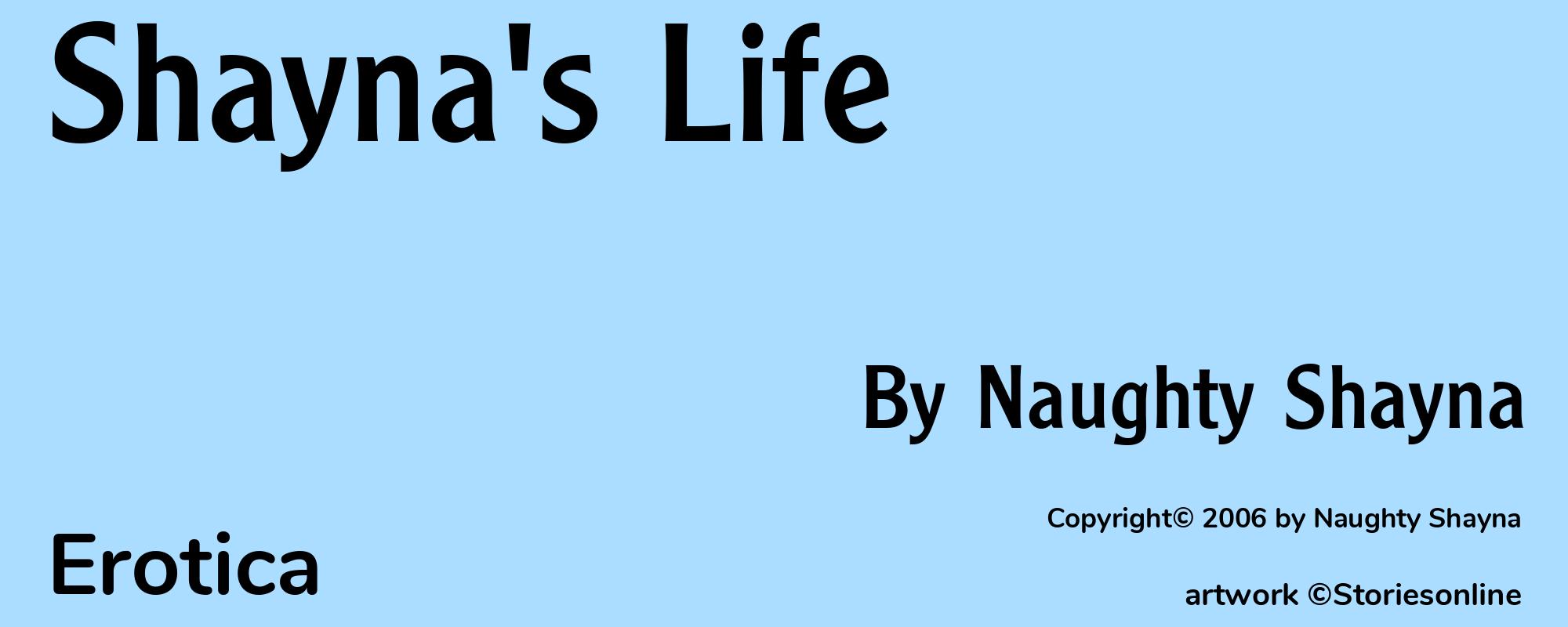 Shayna's Life - Cover