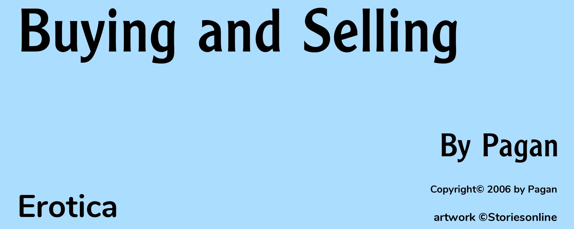 Buying and Selling - Cover