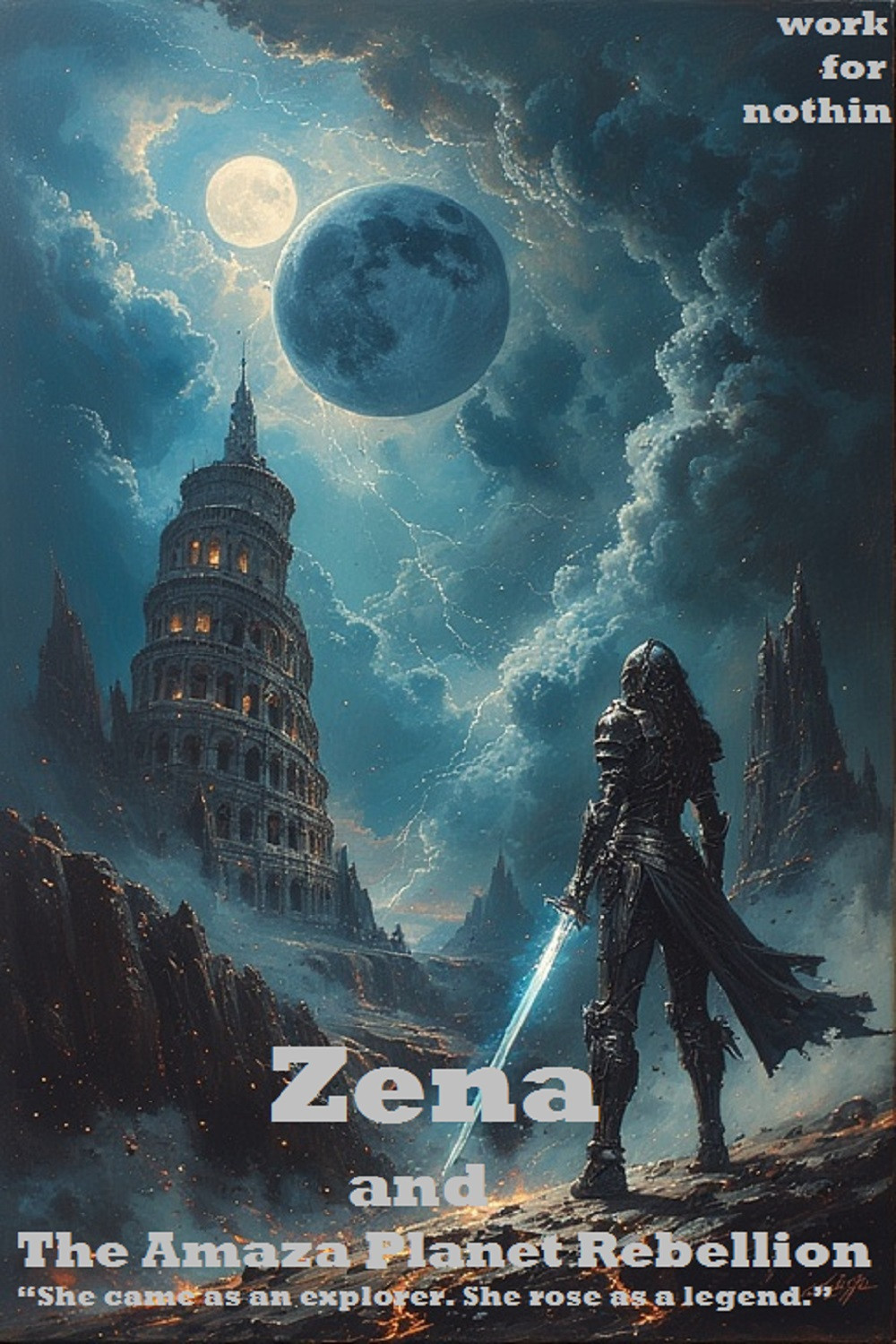 Zena and the Amaza Planet Rebellion - Cover