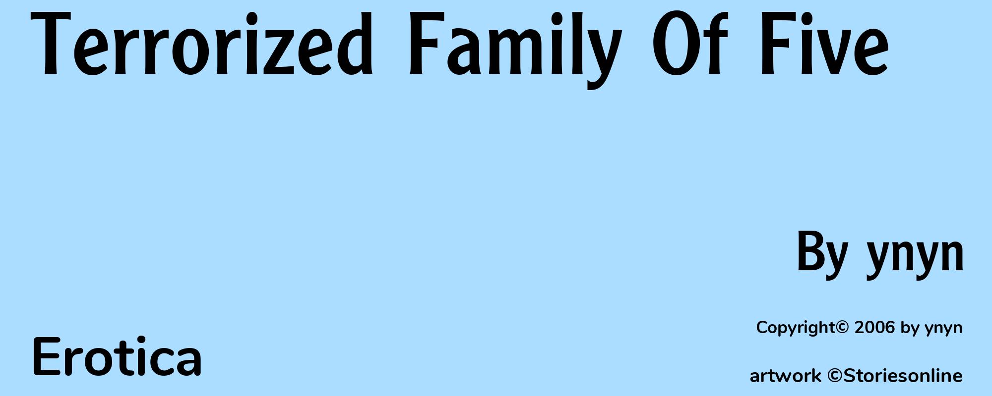 Terrorized Family Of Five - Cover