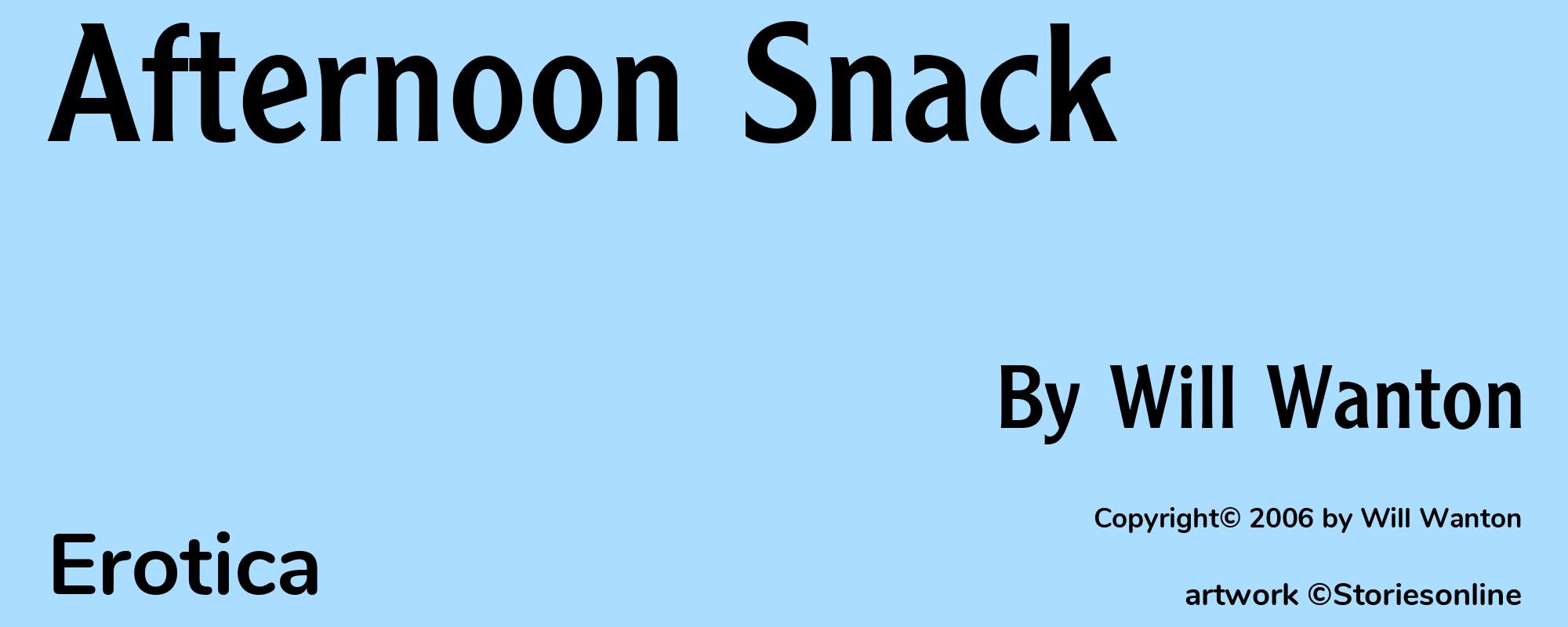 Afternoon Snack - Cover