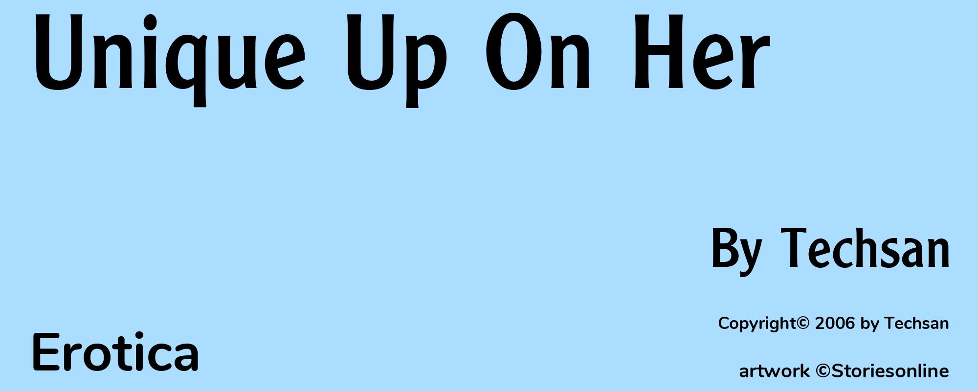 Unique Up On Her - Cover