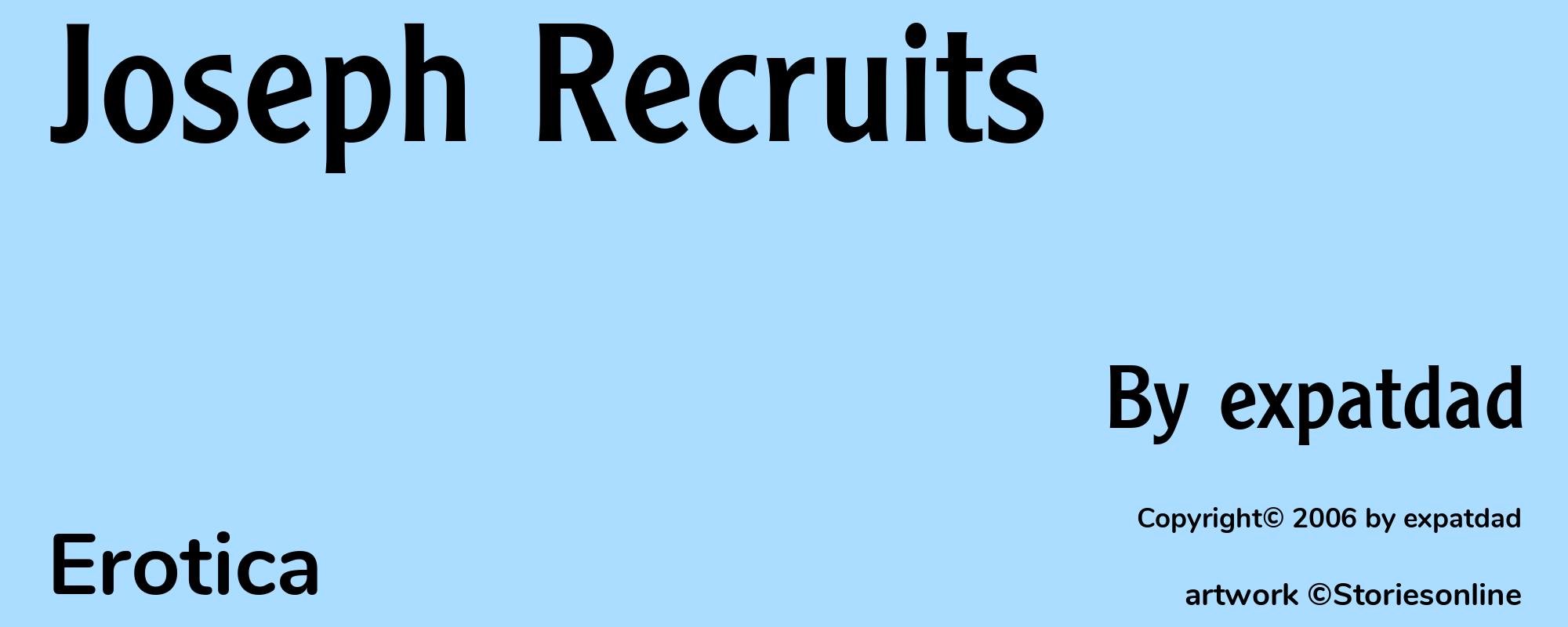 Joseph Recruits - Cover