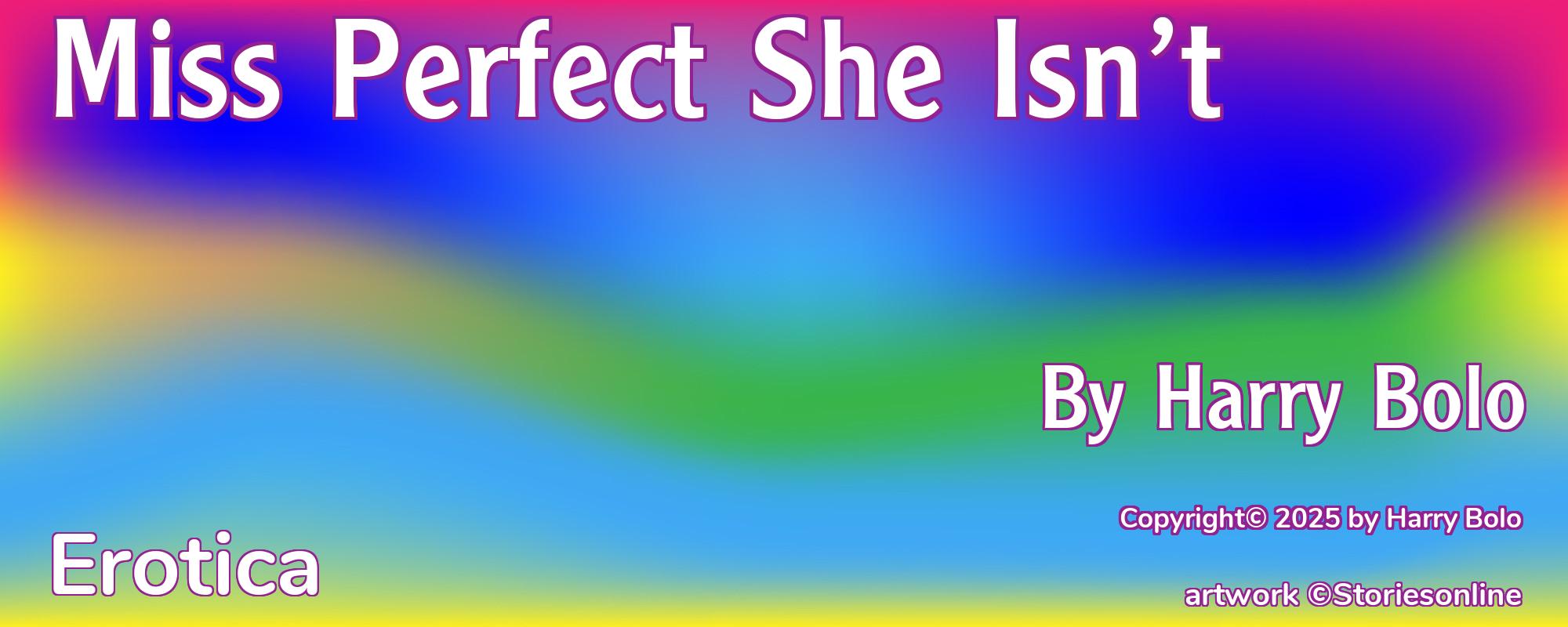 Miss Perfect She Isn’t - Cover